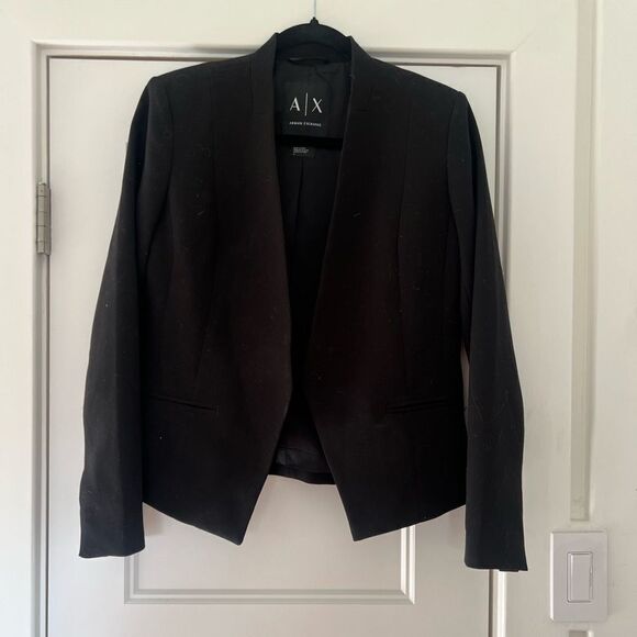 Women’s Armani exchange, black cropped blazer - Picture 1 of 4